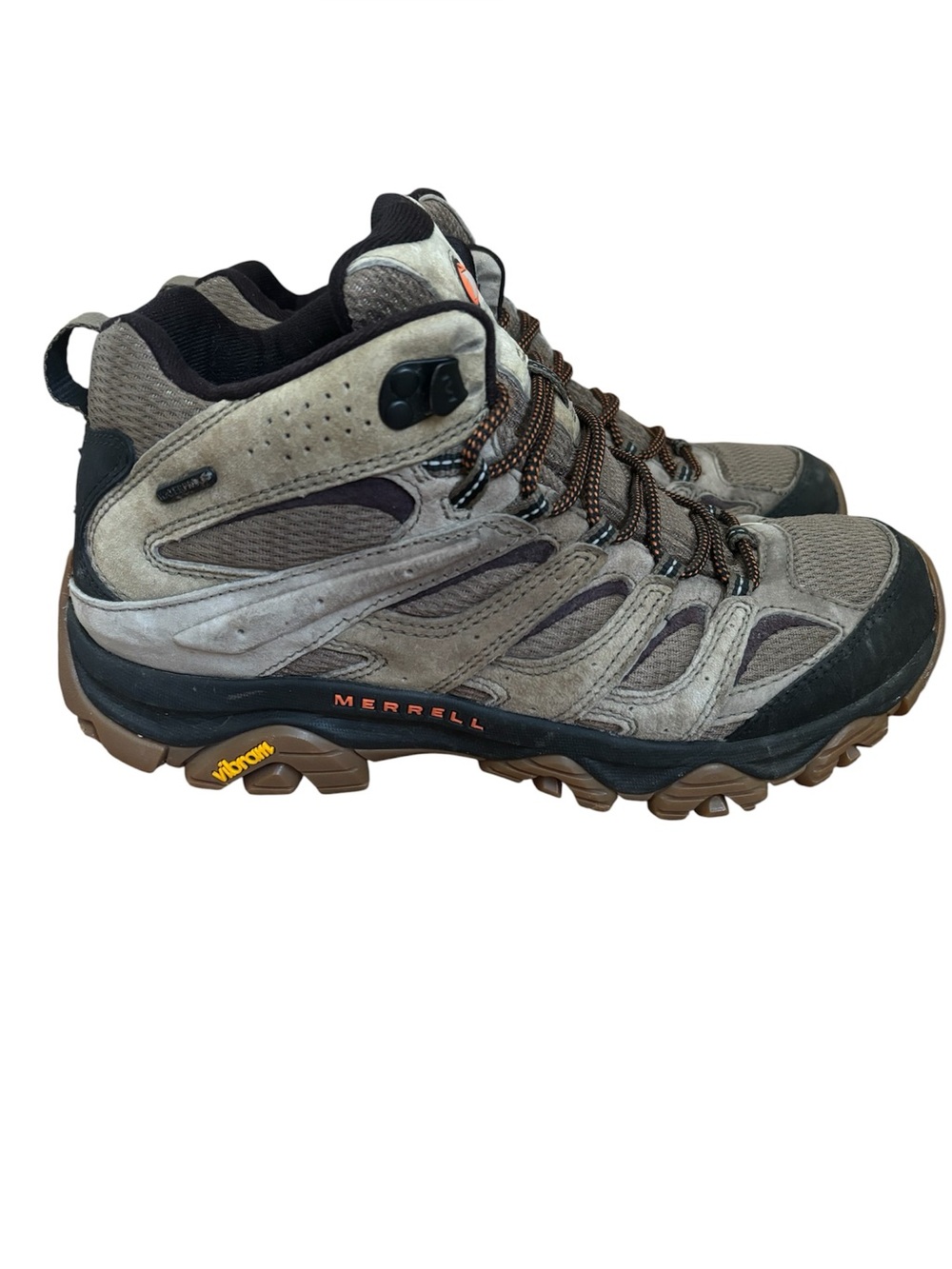 Merrell Moab 3 Mid Hiker Boot Shoe Olive Vibram Suede Waterproof Men's Sz 10